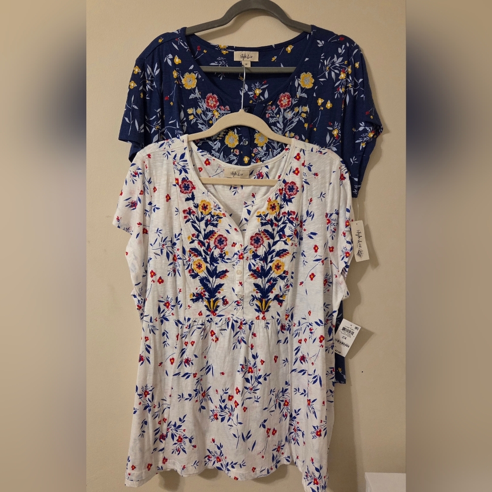Bundle of 2 Style & Co Plus Shirts